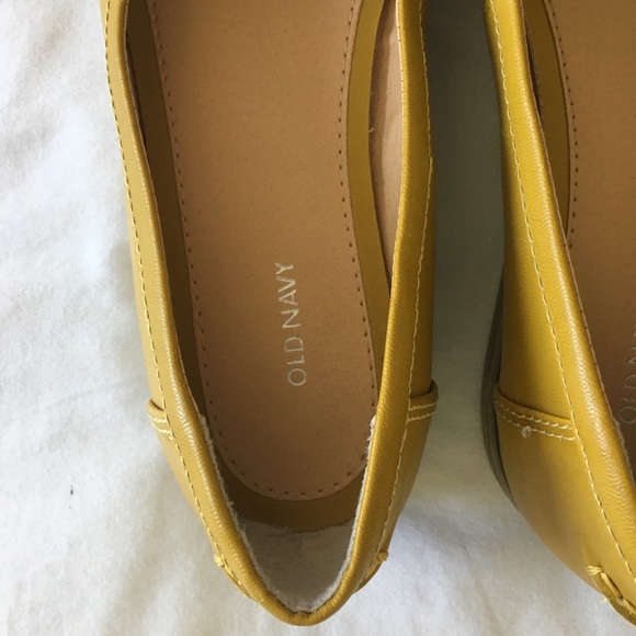 Old Navy, mustard yellow flats - Picture 2 of 5